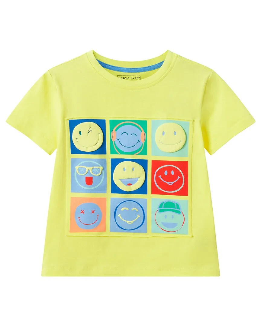 Smiley Graphic T-Shirt by Andy & Evan