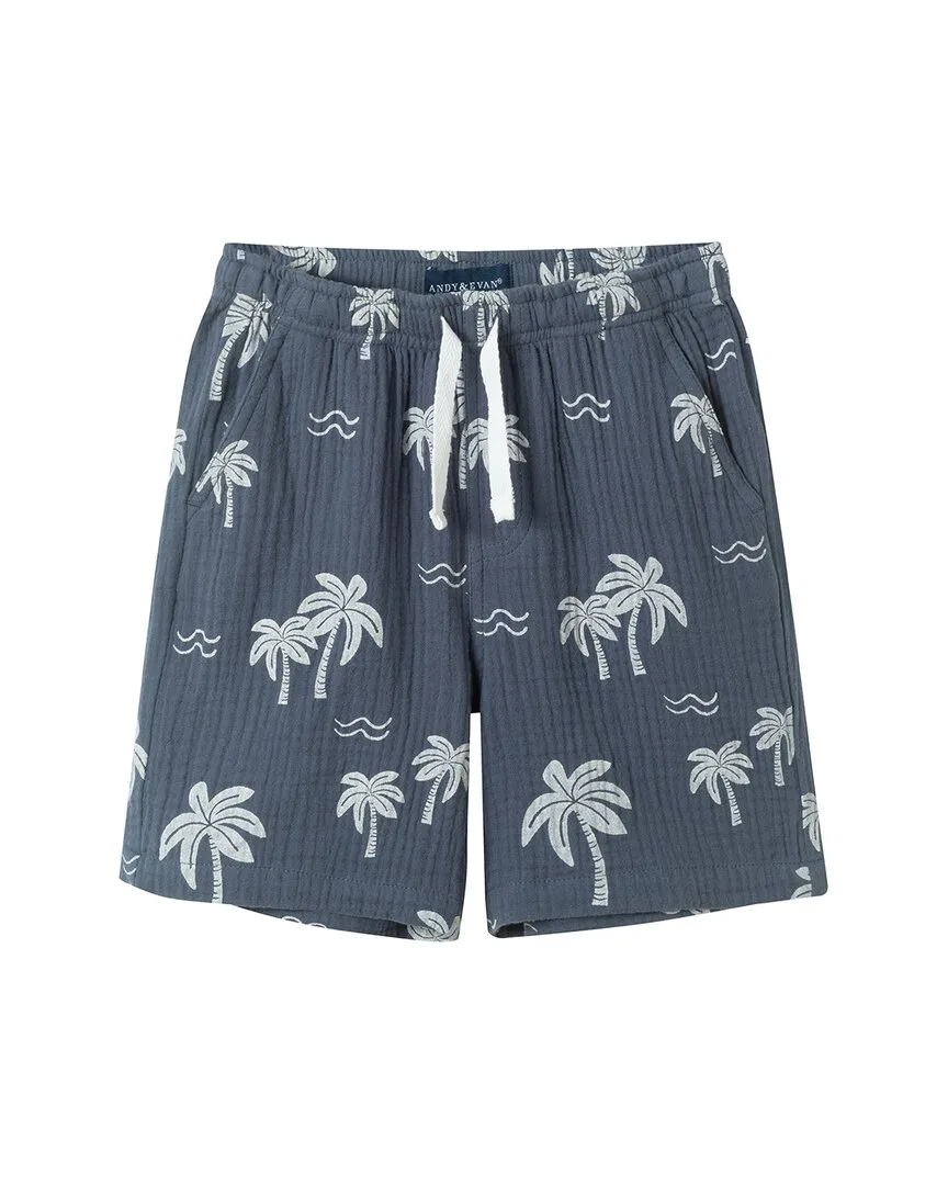 Printed Gauze Short by Andy & Evan