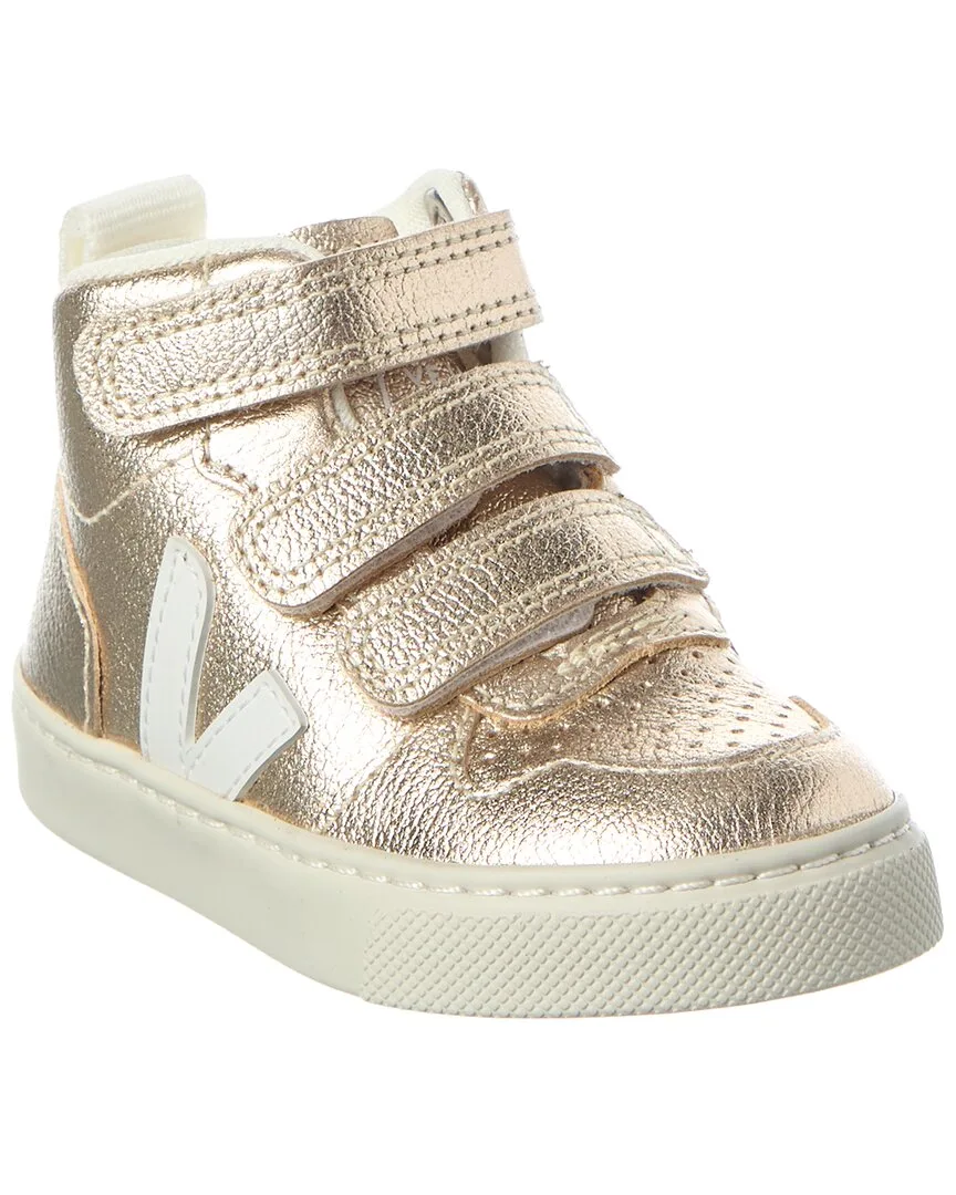 Small V-10 Mid Leather Sneaker by VEJA