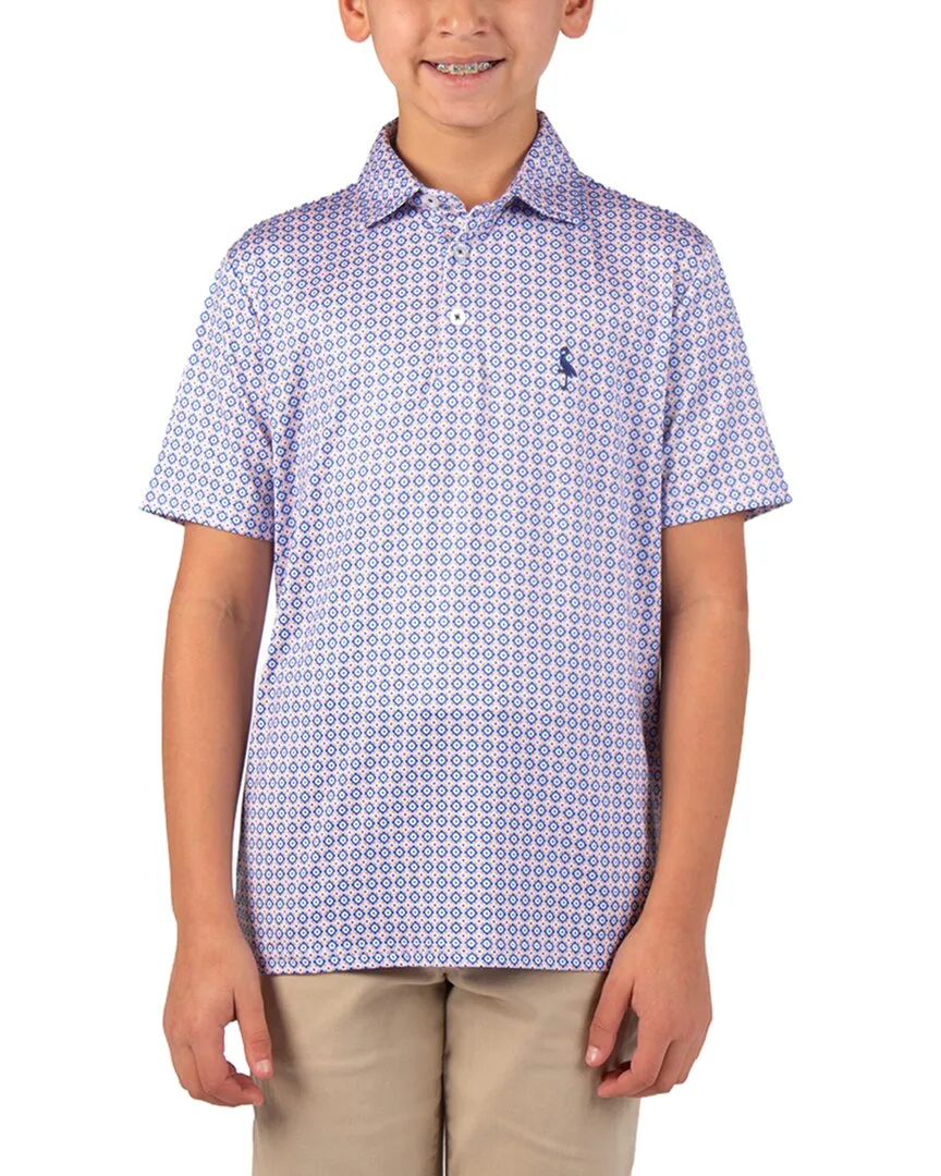 Floral Geo Performance Polo Shirt by Tailorbyrd