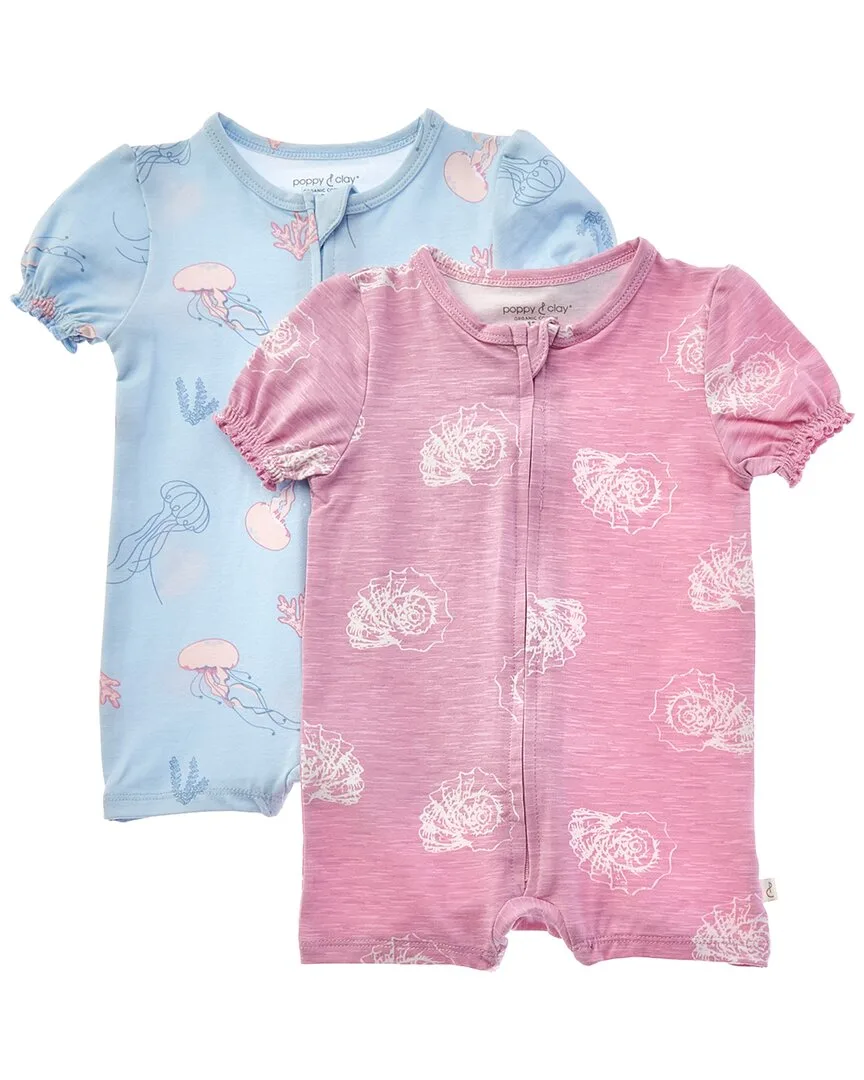2Pk Be Free Shortie Sleeper by Poppy & Clay