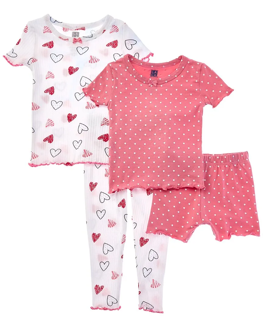 Lala 4Pc Snuggle Rib Pajama Set by Only Boys