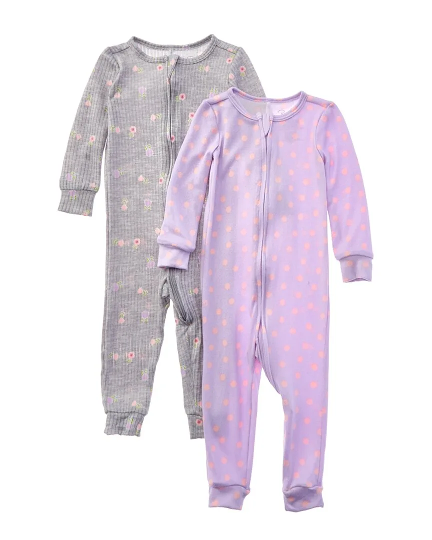 Rene Rofe 2Pk Soft & Cozy Rib & Hacci Blanket Sleeper by Ren