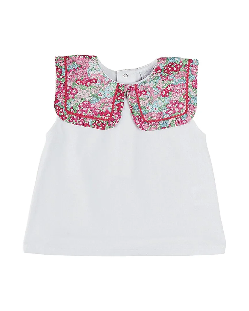 Viola Floral Bib Collar Top by Pepa London