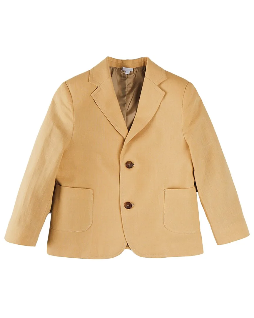 Plain Light Linen-Blend Blazer by Pepa London