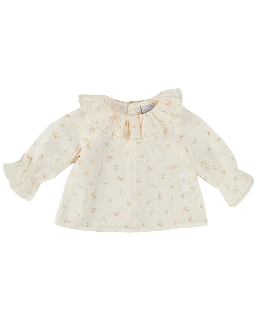 Esme Floral Ruffle Collar Blouse by Pepa London