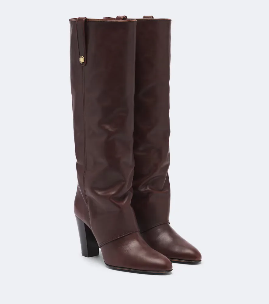 Anouk Leather Knee-High Boots