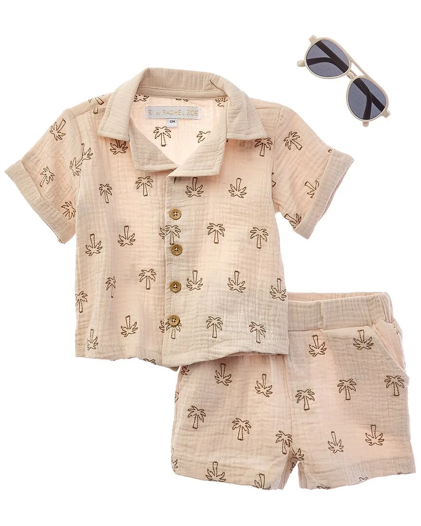 3Pc Top & Short Set by Rachel Zoe