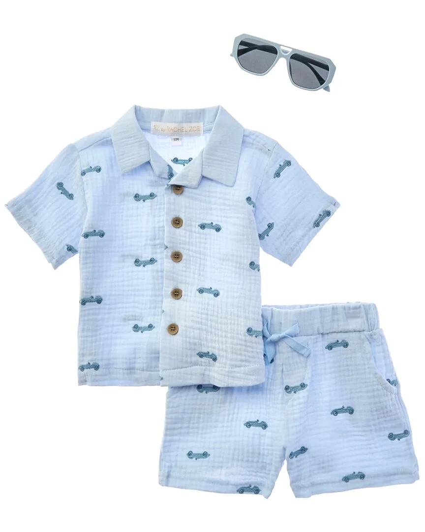 3Pc Top & Short Set by Rachel Zoe