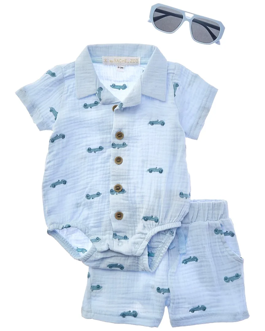 3Pc Romper & Short Set by Rachel Zoe