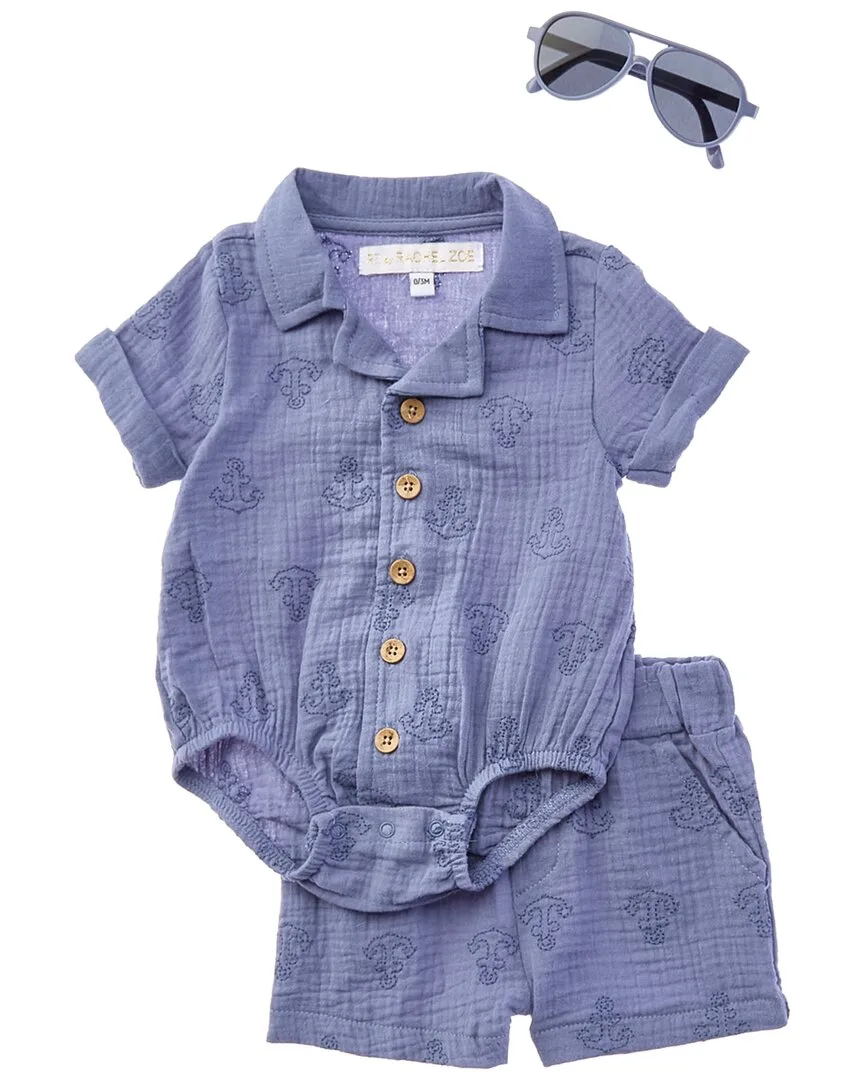 3Pc Romper & Short Set by Rachel Zoe