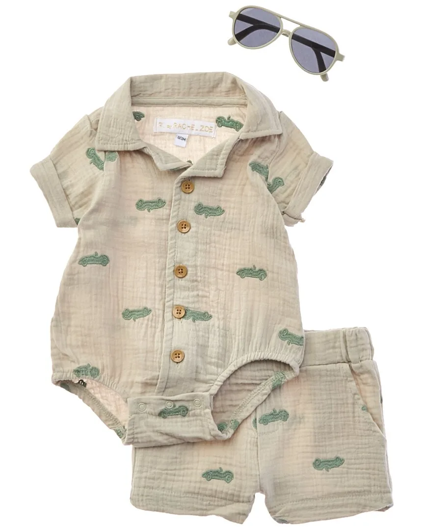 3Pc Romper & Short Set by Rachel Zoe
