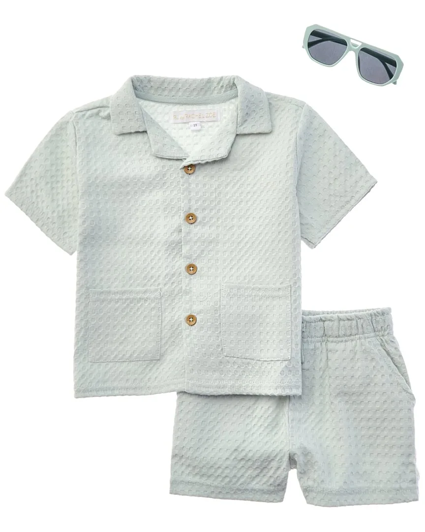 3Pc Knit Top & Short Set by Rachel Zoe