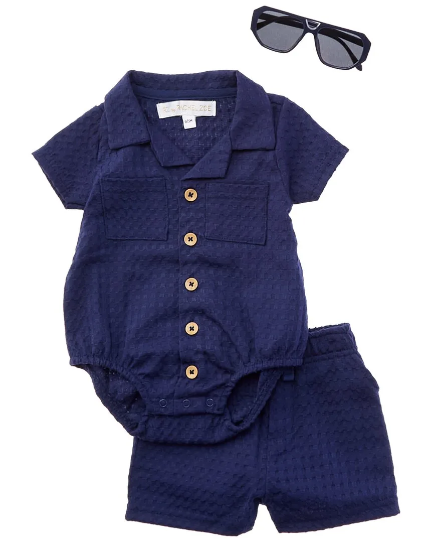 3Pc Knit Romper & Short Set by Rachel Zoe