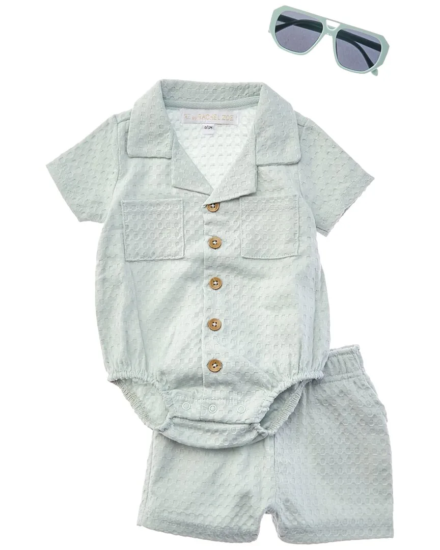 3Pc Knit Romper & Short Set by Rachel Zoe