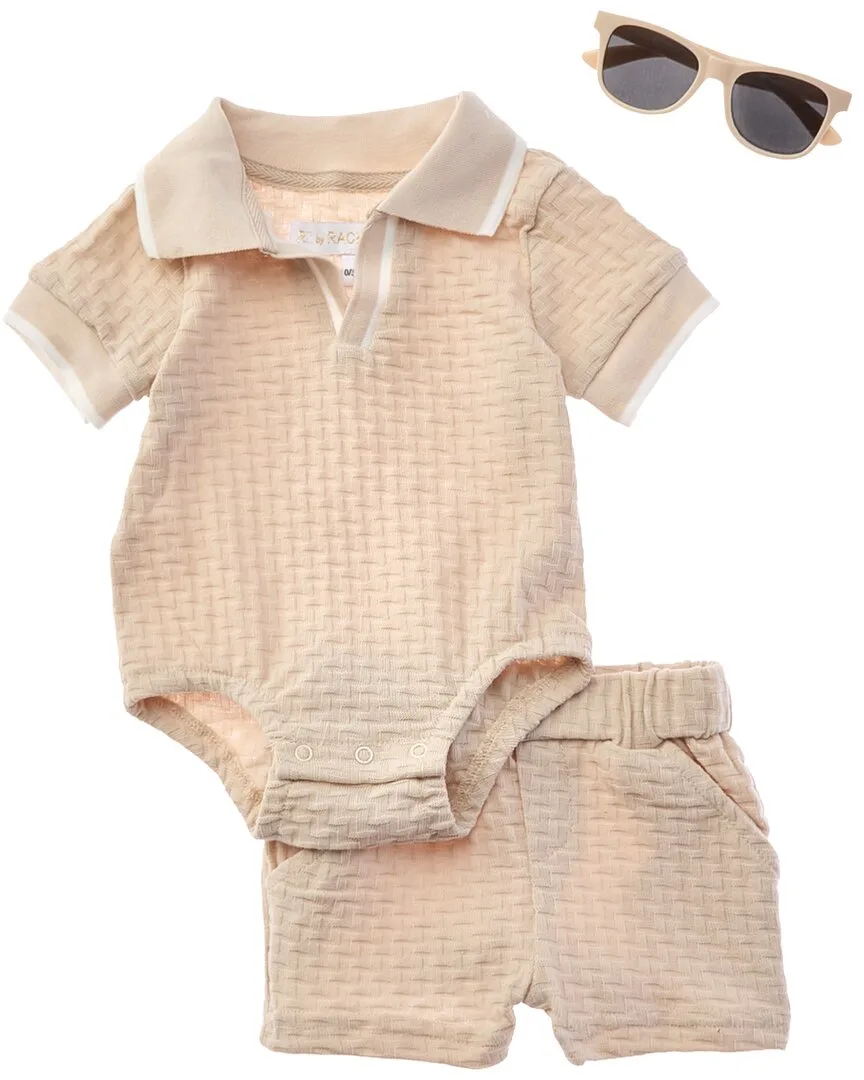 3Pc Knit Romper & Short Set by Rachel Zoe