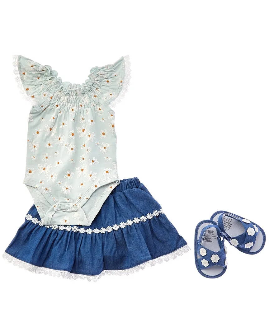 4Pc Romper & Skirt Set by Rachel Zoe