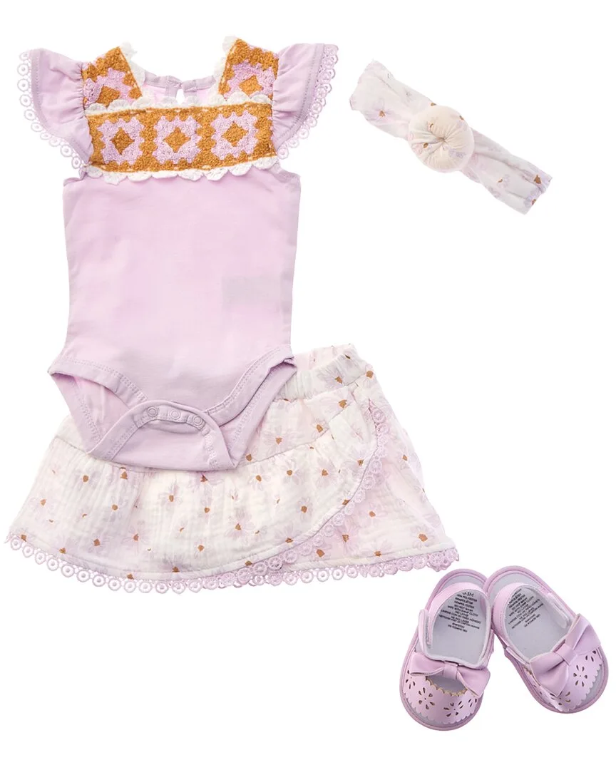 4Pc Romper & Skirt Set by Rachel Zoe