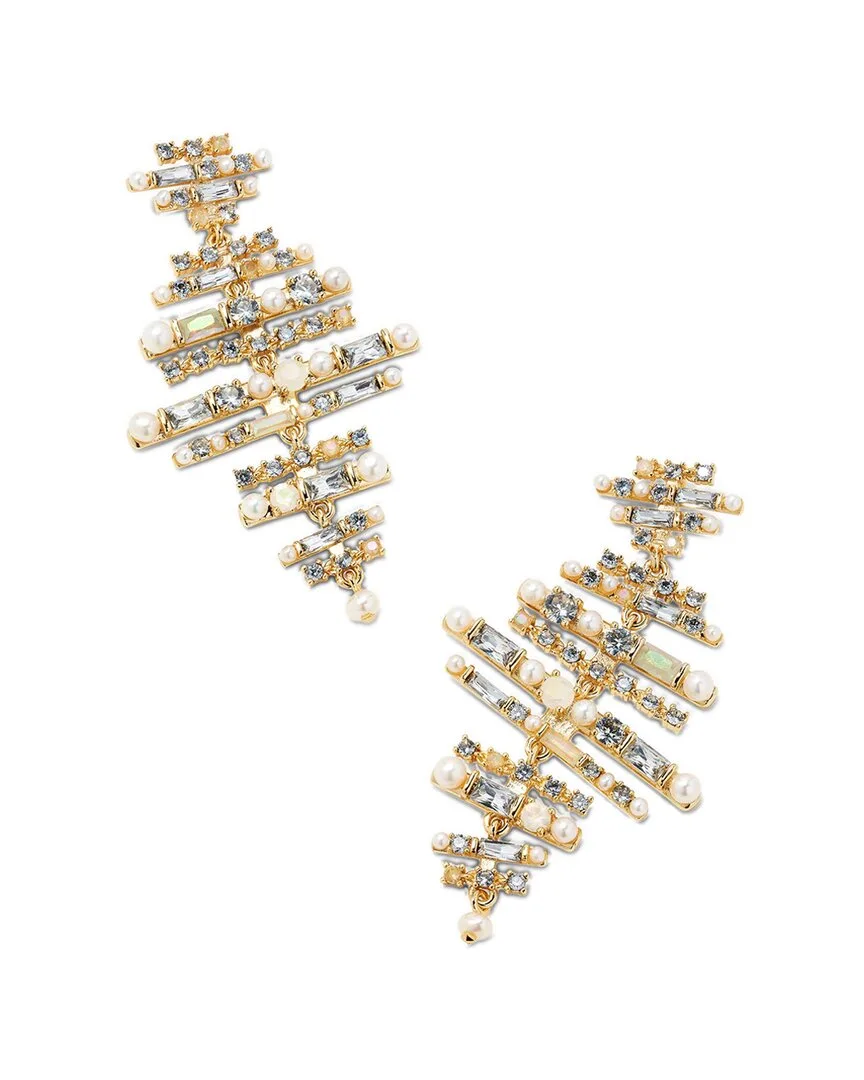 Madelyn 14K Plated Gemstone Cz Statement Earring by Kendra Scott