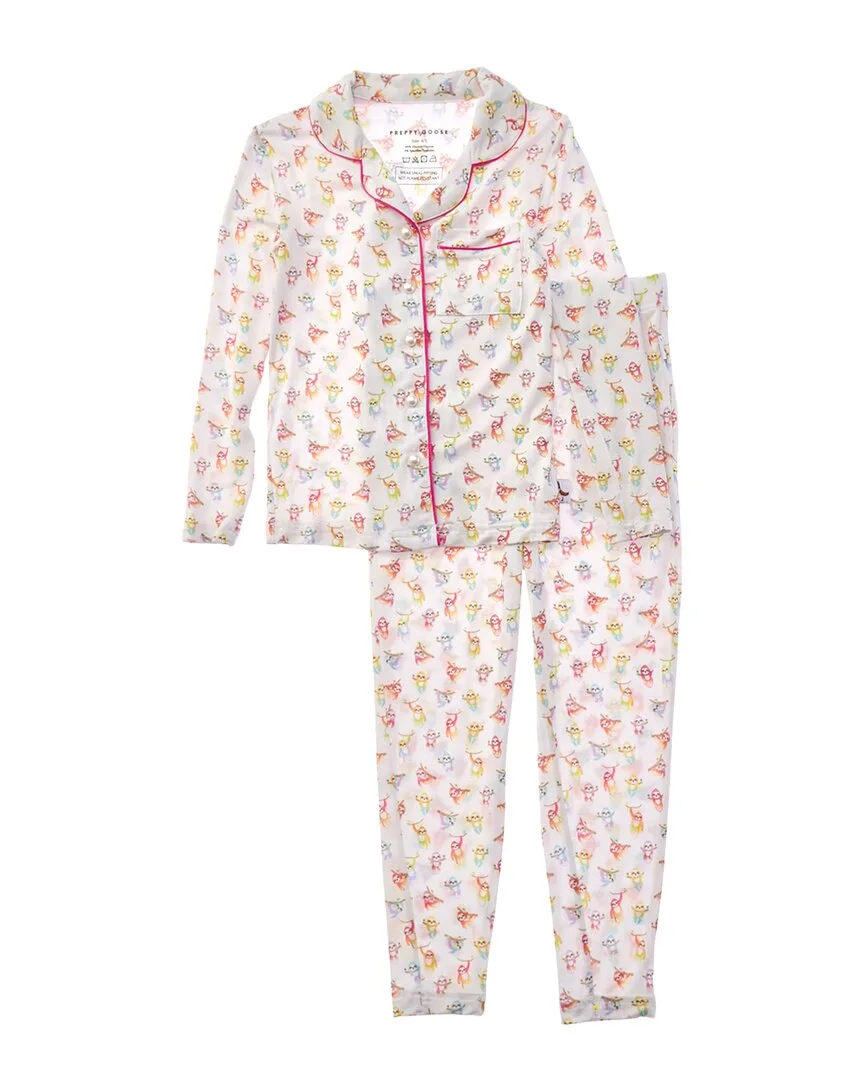2Pc Rainbow Sloth Pajama Set by Preppy Goose