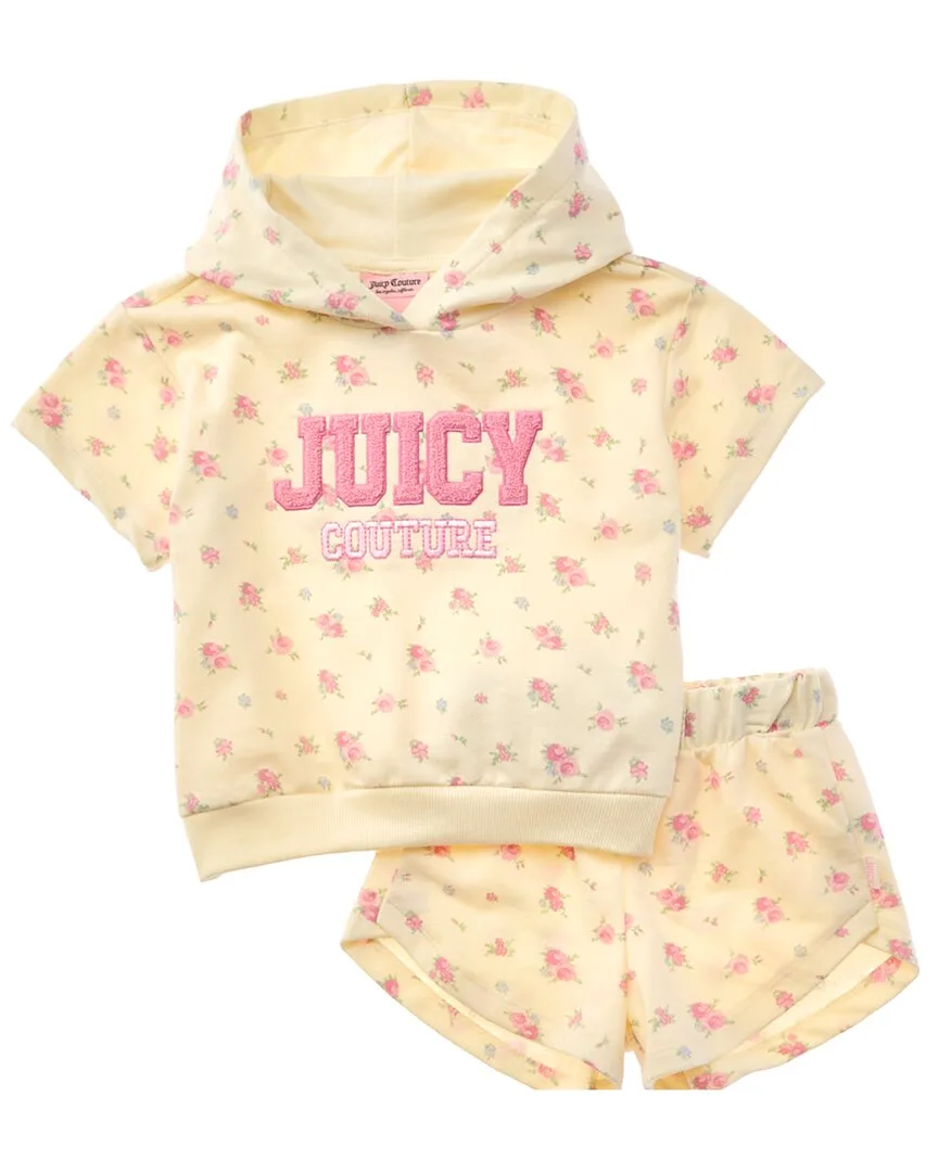 2Pc French Terry Top & Short Set by Juicy Couture