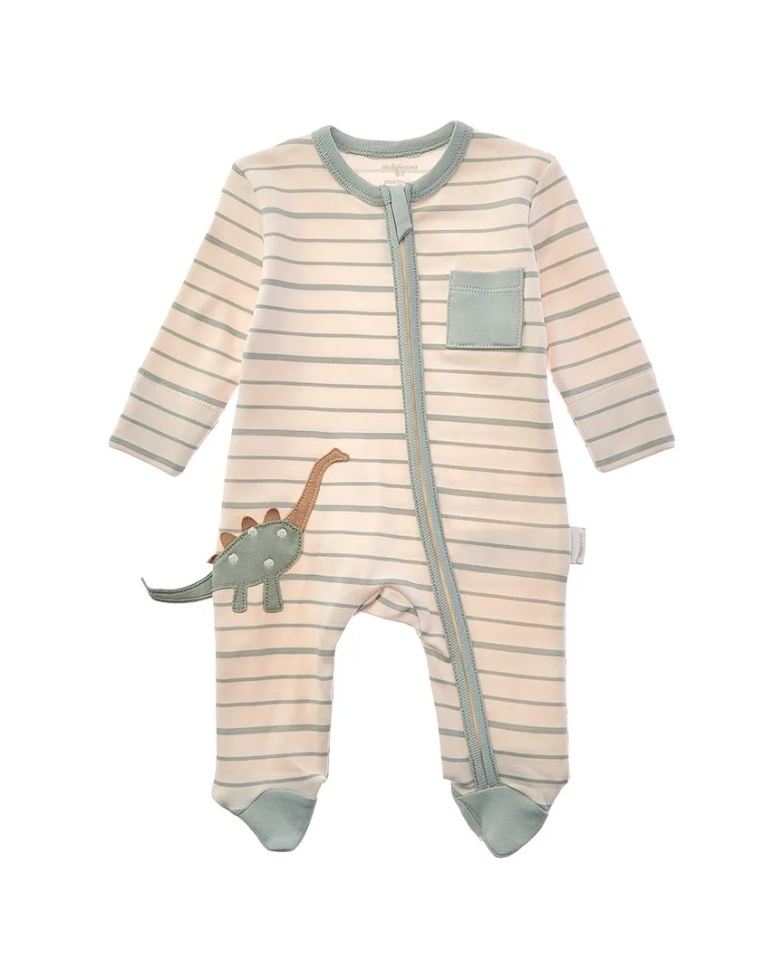 Dino Dreams Zip-Up Bodysuit by Andywawa