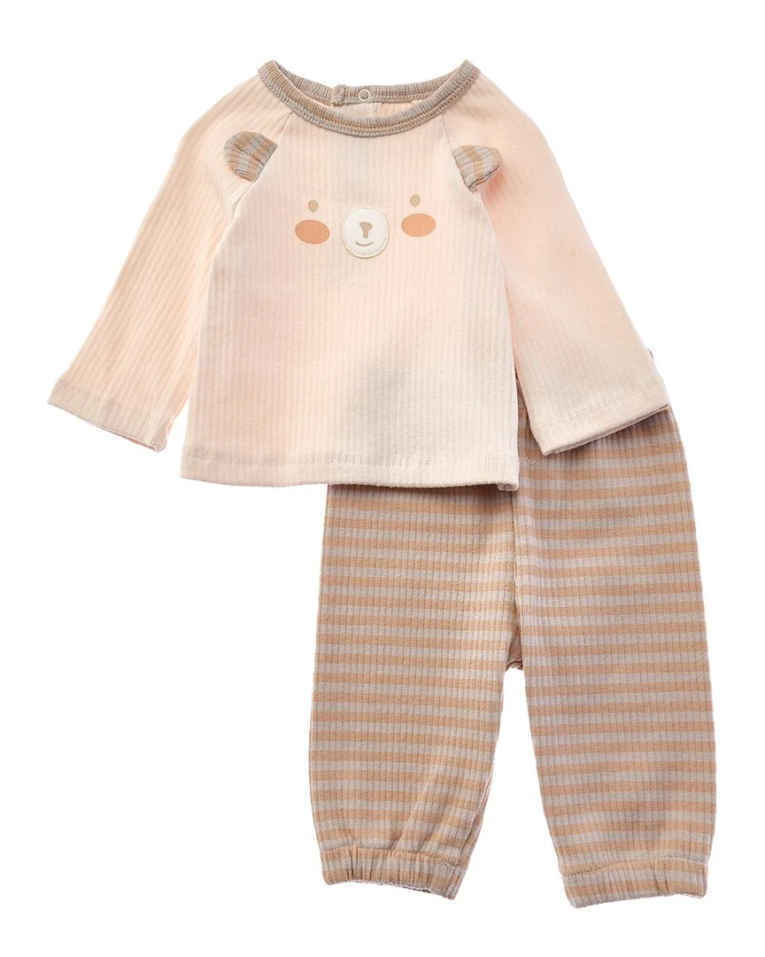 Bear Striped Graphic Outfit by Andywawa