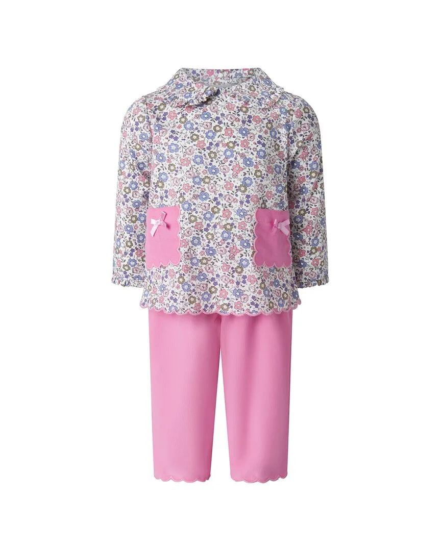 2Pc Floral Trouser & Top Set by Rachel Riley