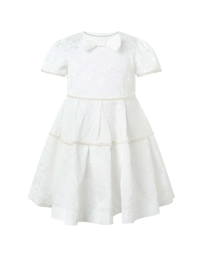Pearl Tiered Damask Dress by Rachel Riley