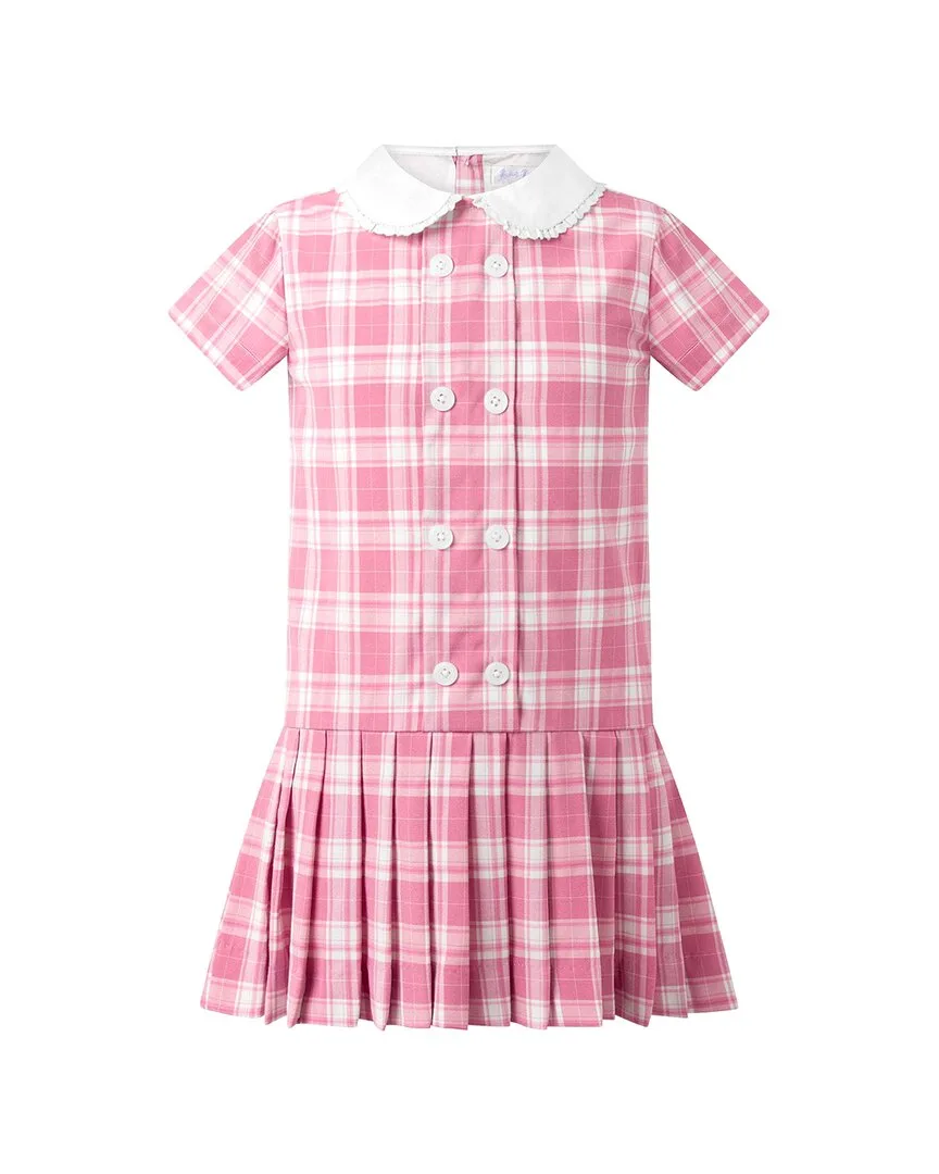 Check Dropped Waist Dress by Rachel Riley