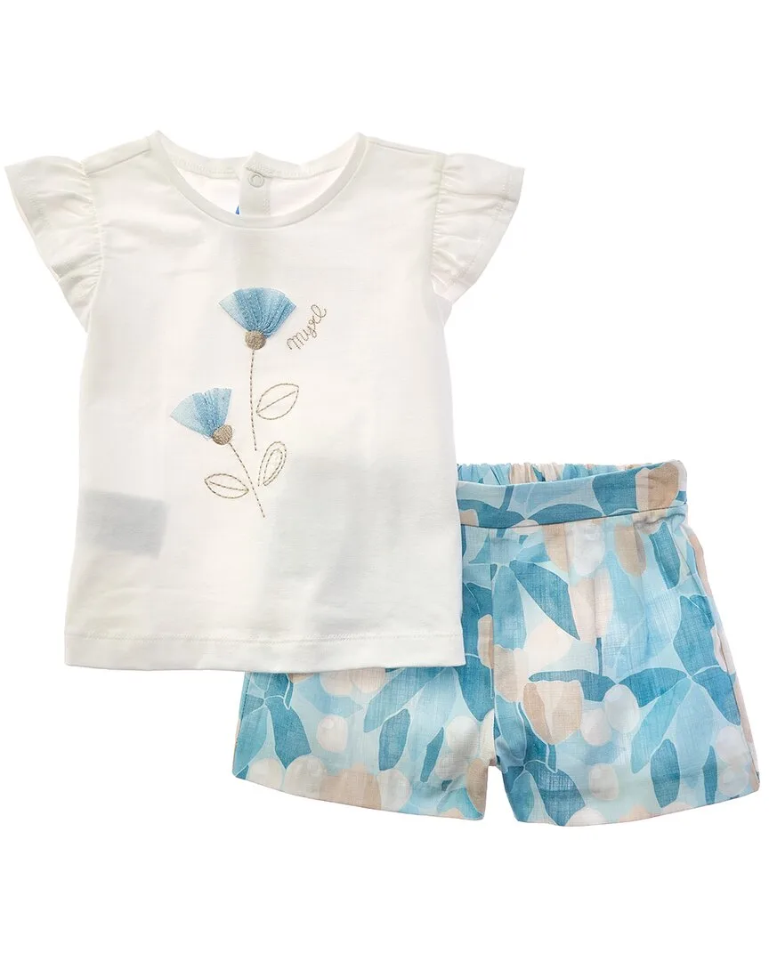 2Pc Floral Short & T-Shirt Set by Mayoral