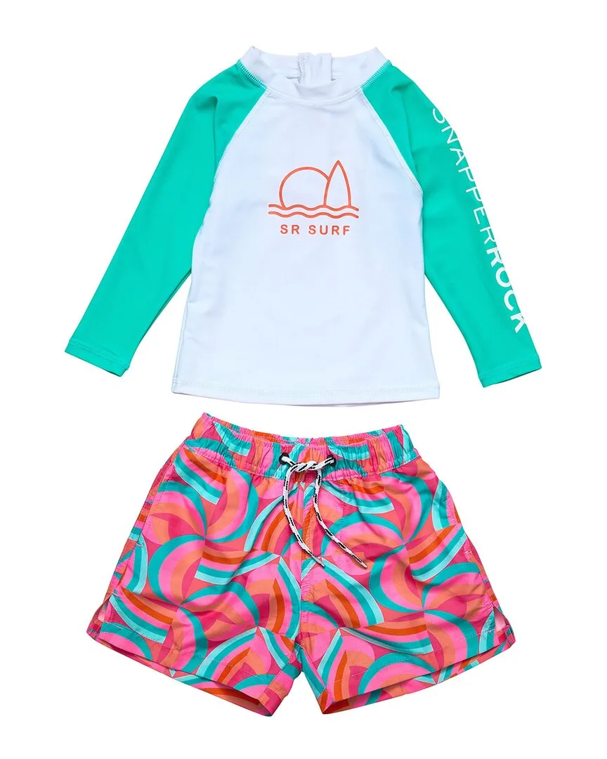 Geo Melon Sustainable Swim Set by Snapper Rock