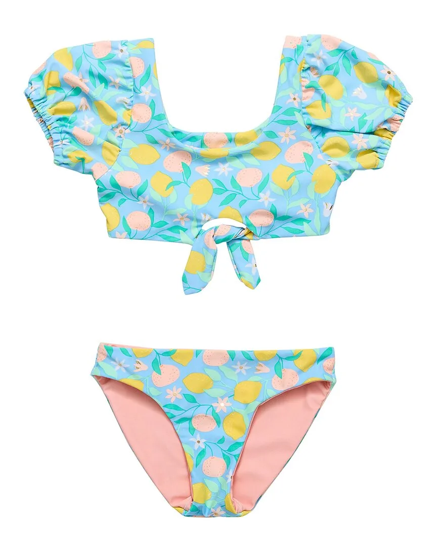 Lemon Drops Knot Front Bikini by Snapper Rock