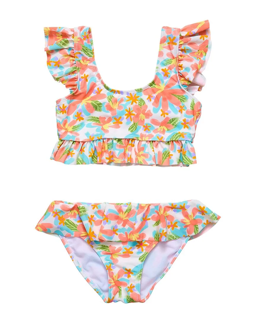 Hawaiian Luau Sustainable Frilled Bikini by Snapper Rock