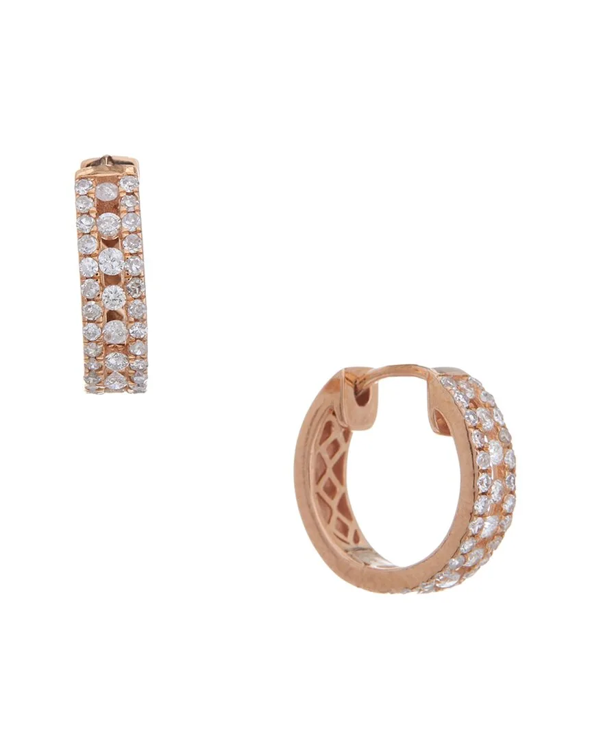 14K 0.35 ct. tw. Diamond Hoops by Diamond Select Cuts