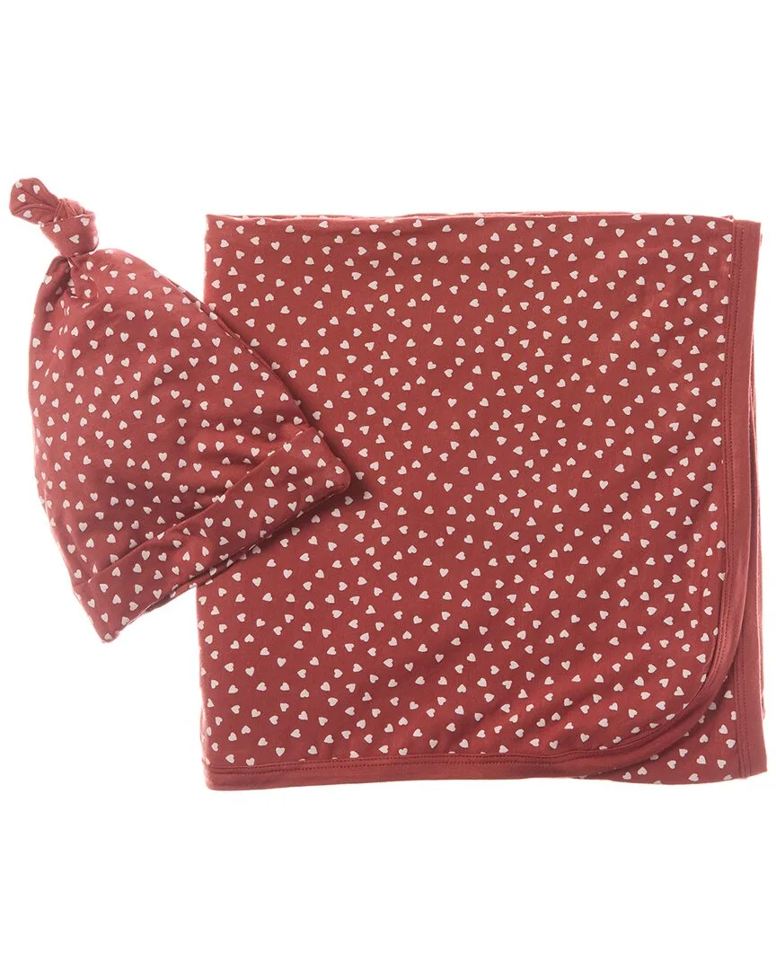 Bamboo Swaddle & Knotted Hat by Quincy Mae