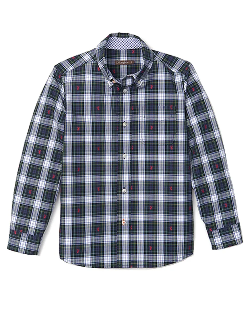 Carnegie Plaid Woven Shirt by J.McLaughlin
