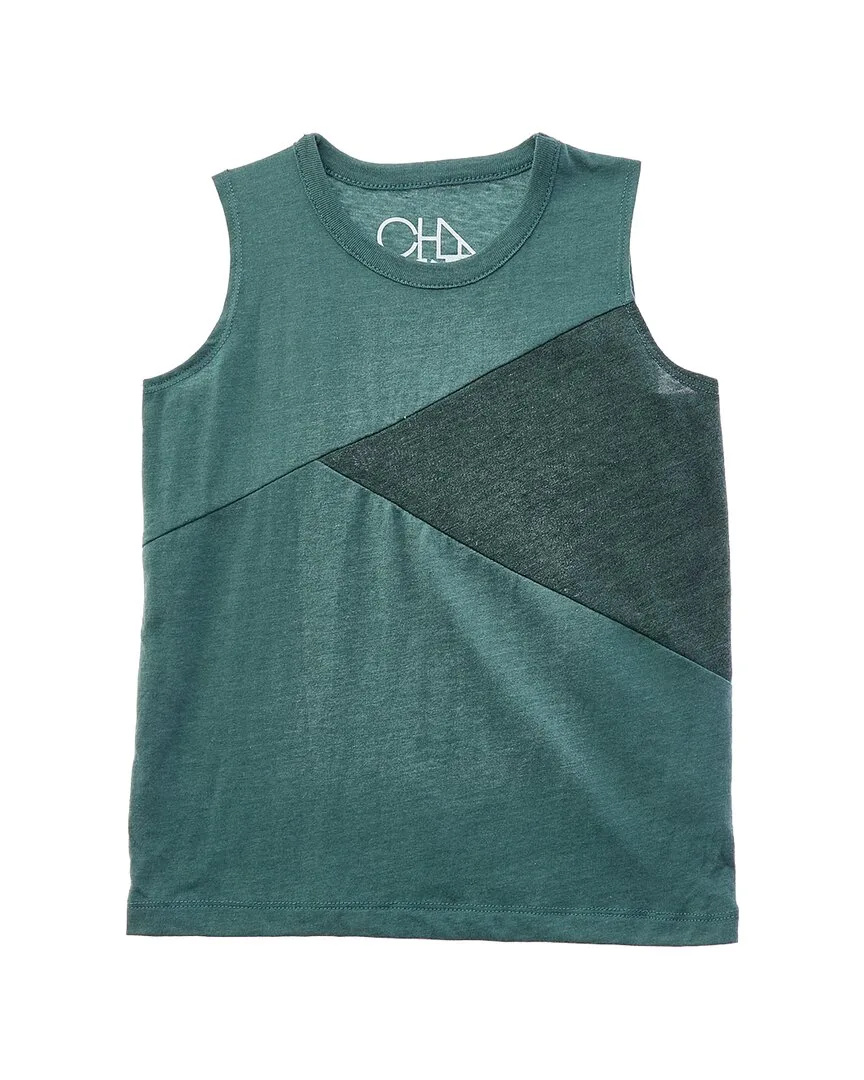 Jersey Blocked Muscle Tank Top by Chaser