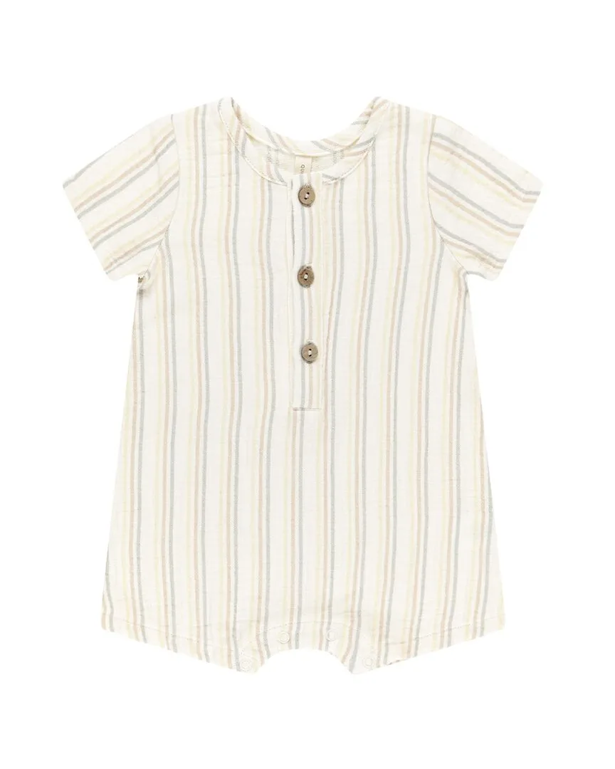Woven Romper by Quincy Mae