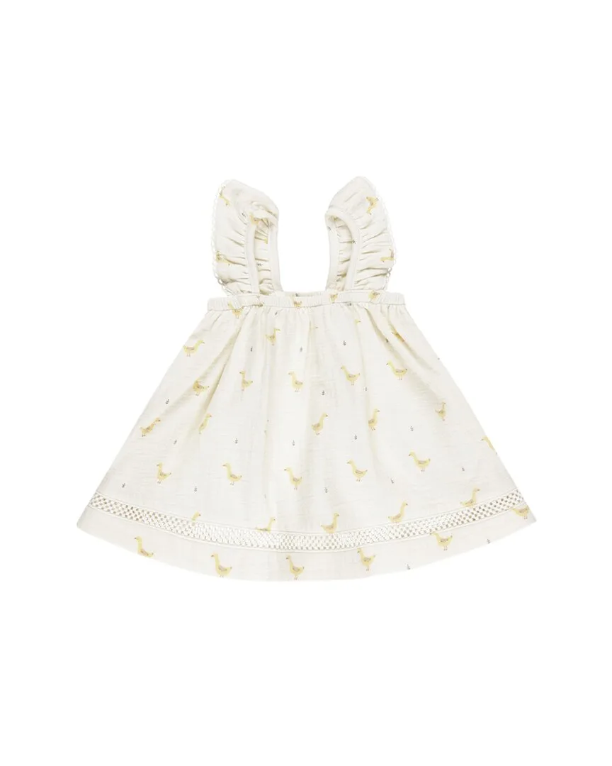 Ruffled Tank Dress by Quincy Mae