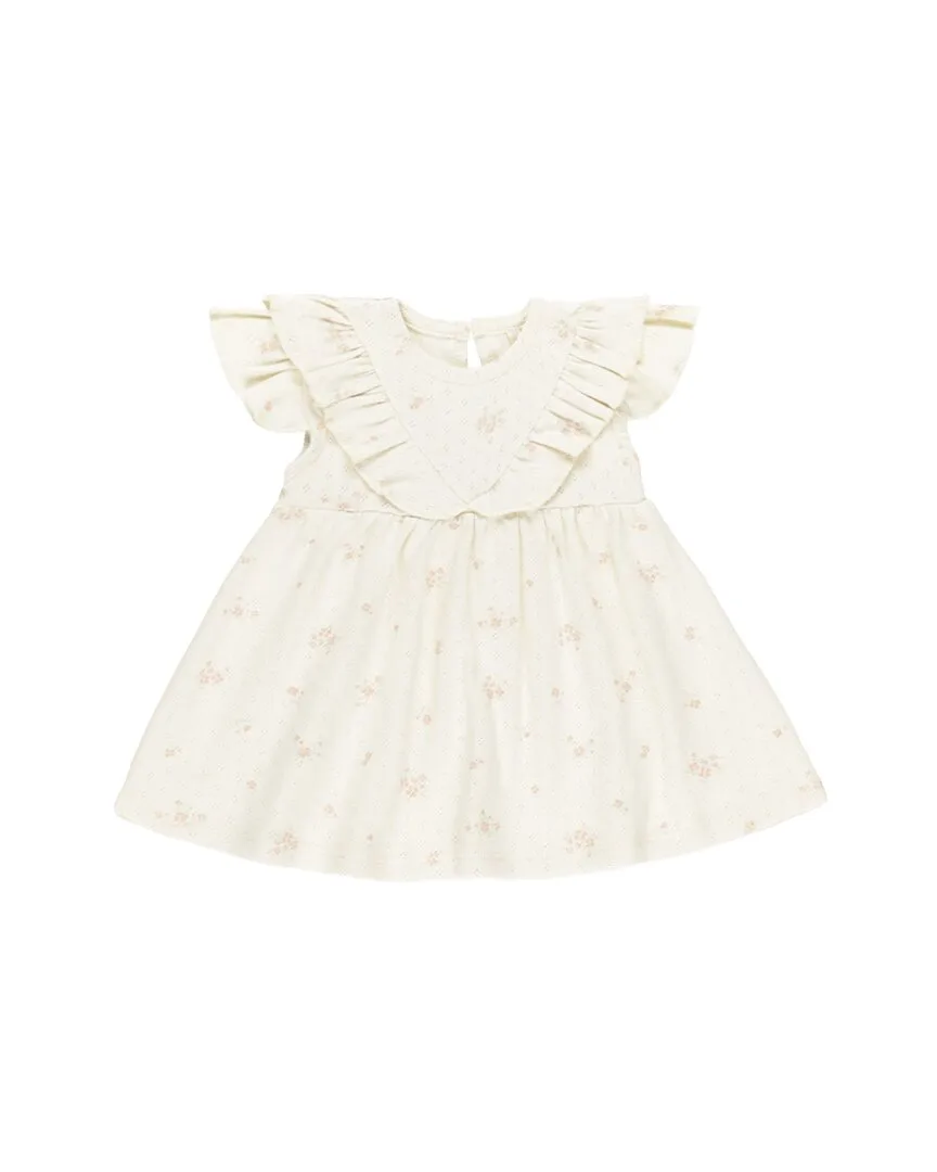 Ruffle V Dress by Quincy Mae