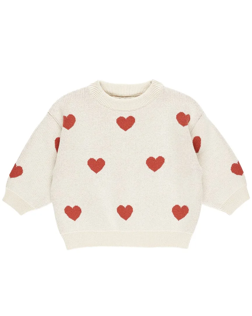 Heart Knit Sweater by Quincy Mae