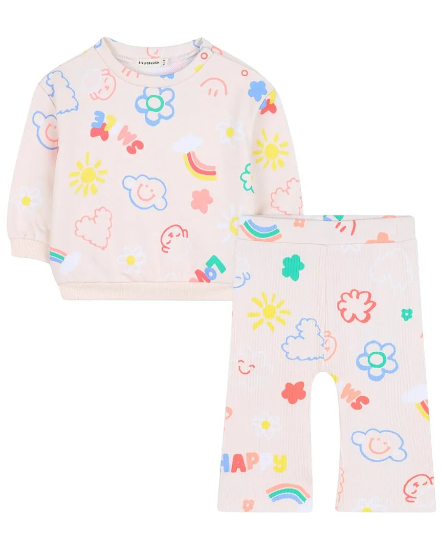 2Pc Sweatshirt & Pant Set by Billieblush