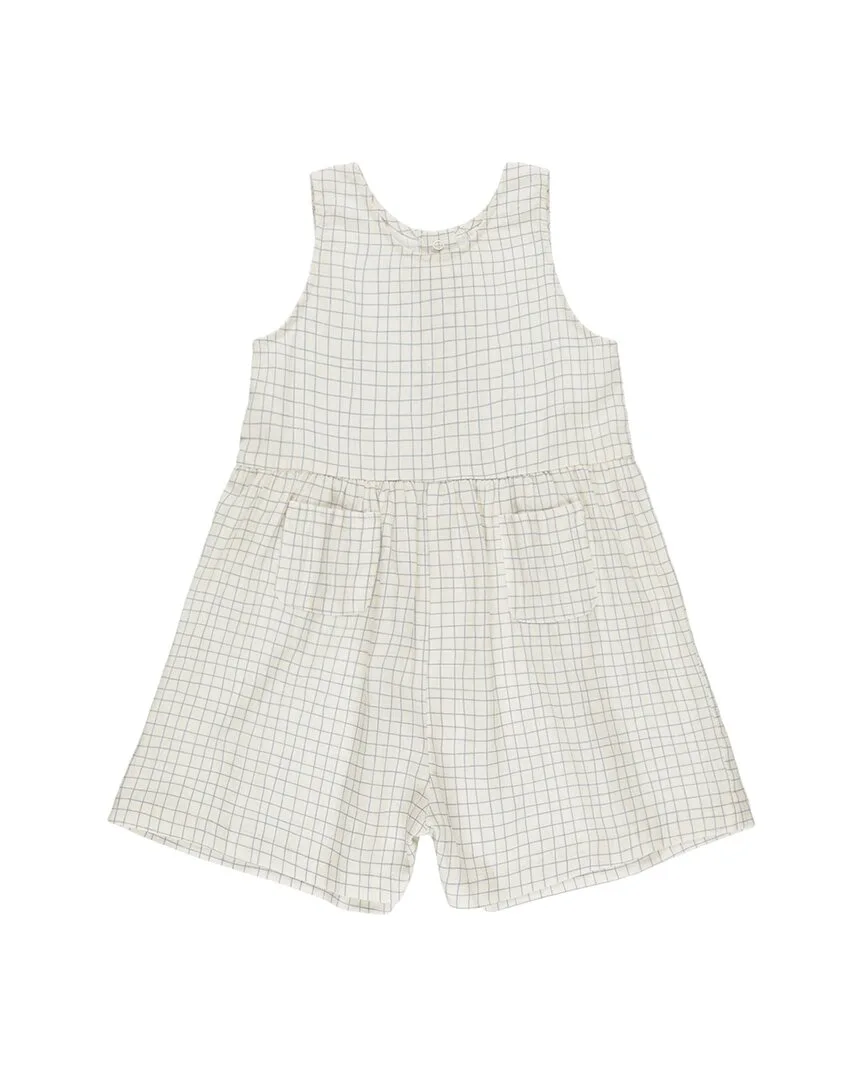Dani Linen-Blend Romper by Rylee  Cru Collective