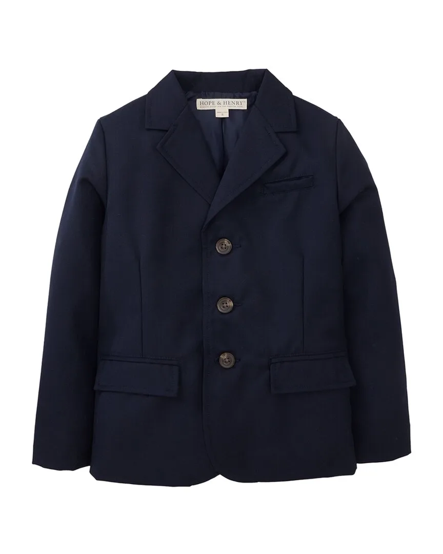 Gaberdine Wool-Blend Suit Jacket by Hope & Henry