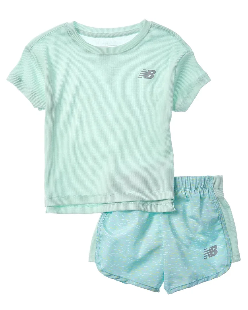 2Pc T-Shirt & Woven Short Set by New Balance