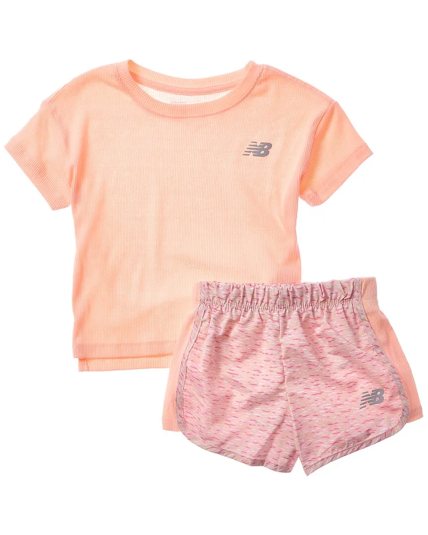 2Pc T-Shirt & Woven Short Set by New Balance