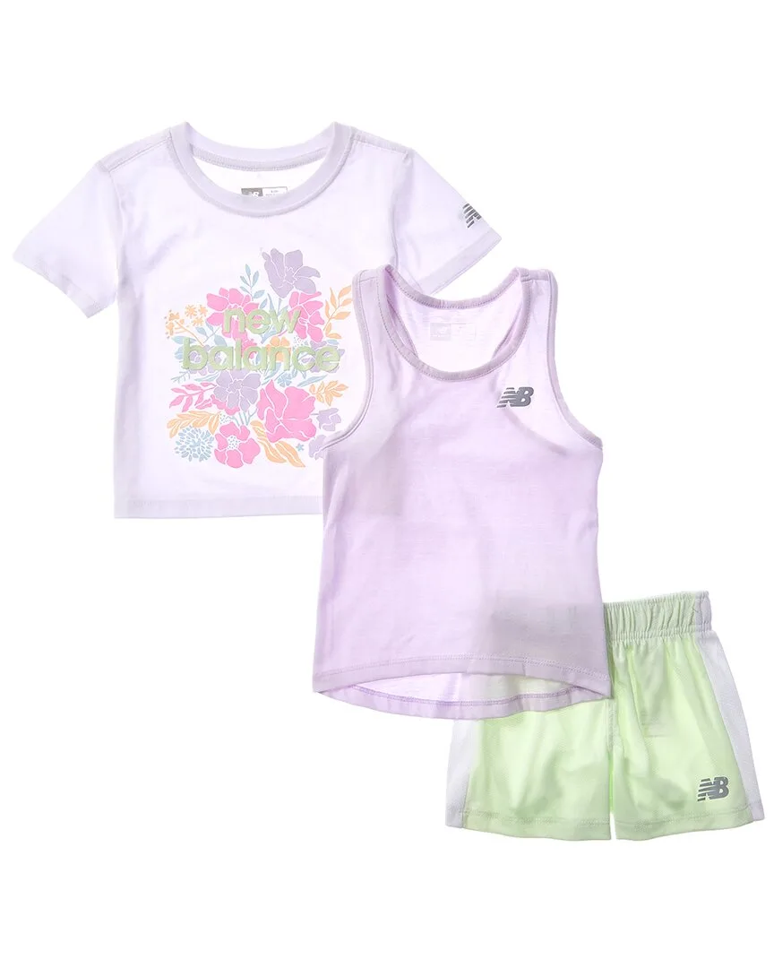 3Pc Set T-Shirt, Tank, & Mesh Short Set by New Balance