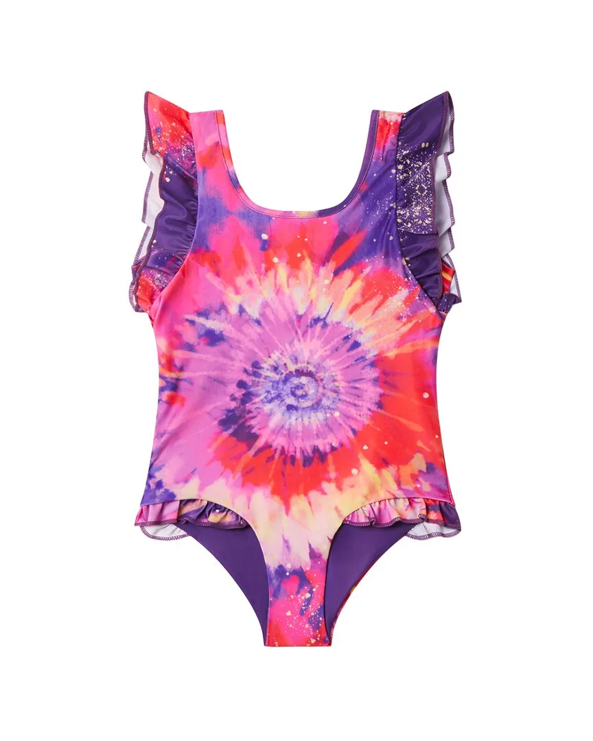 Bright Tie Dye (ruffles) Swimsuit by Boardies