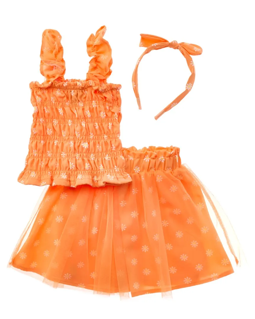 3Pc Summer Blossom Tulle Skirt Set by Freestyle
